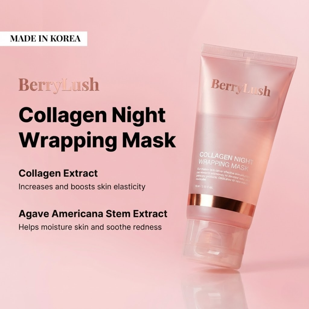 BerryLush Collagen Wrapping Mask – Imported from Korea