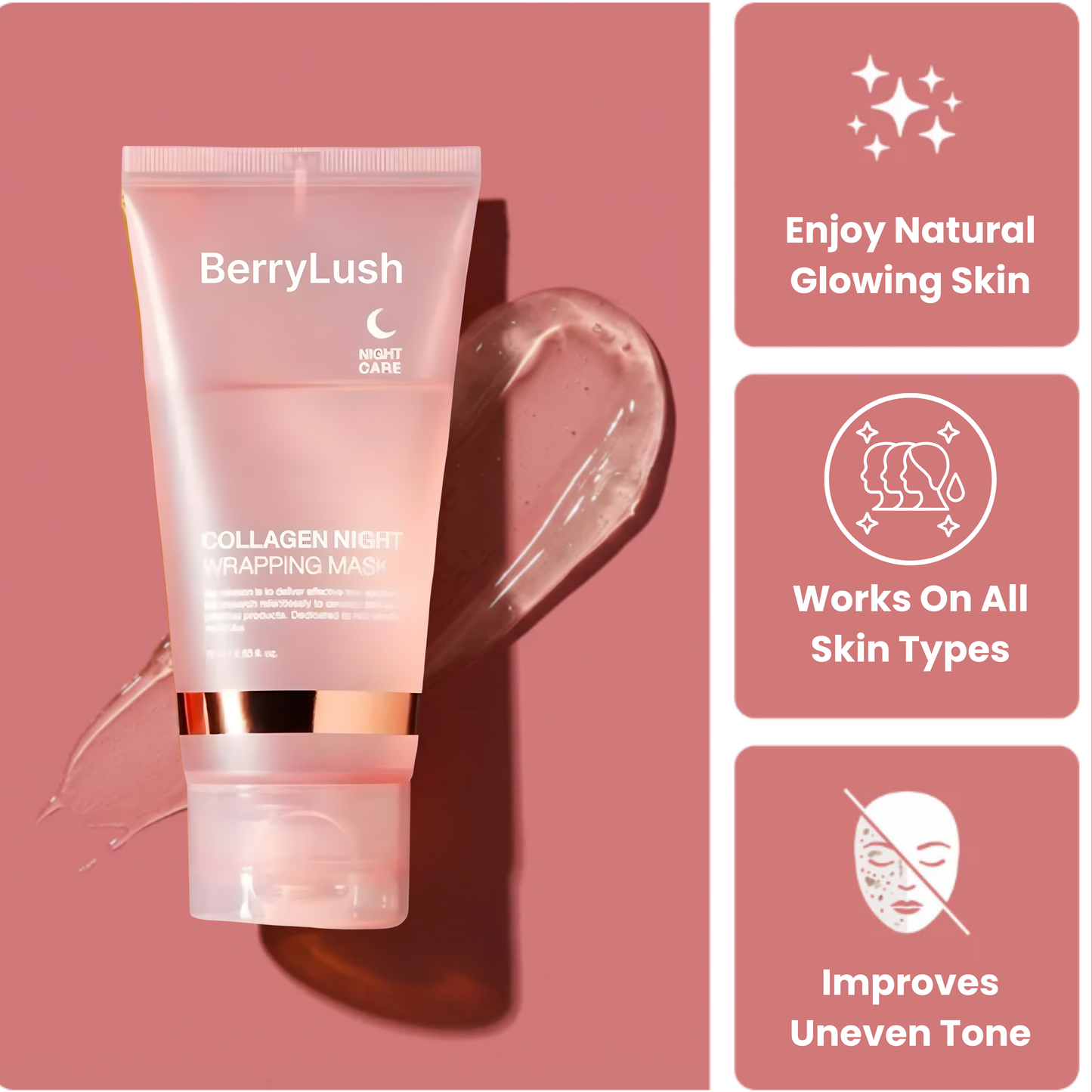 BerryLush Collagen Wrapping Mask – Imported from Korea
